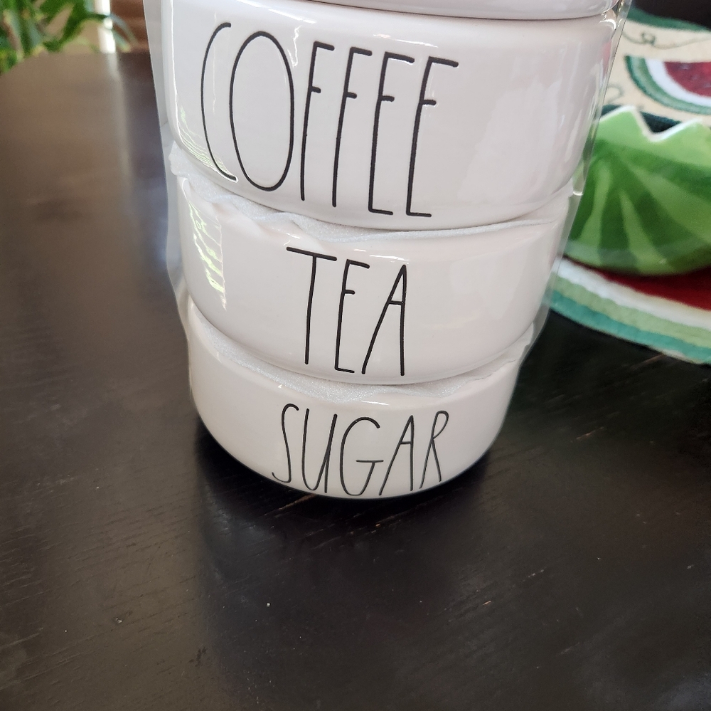 Rae Dunn Coffee, Tea and Sugar canister
